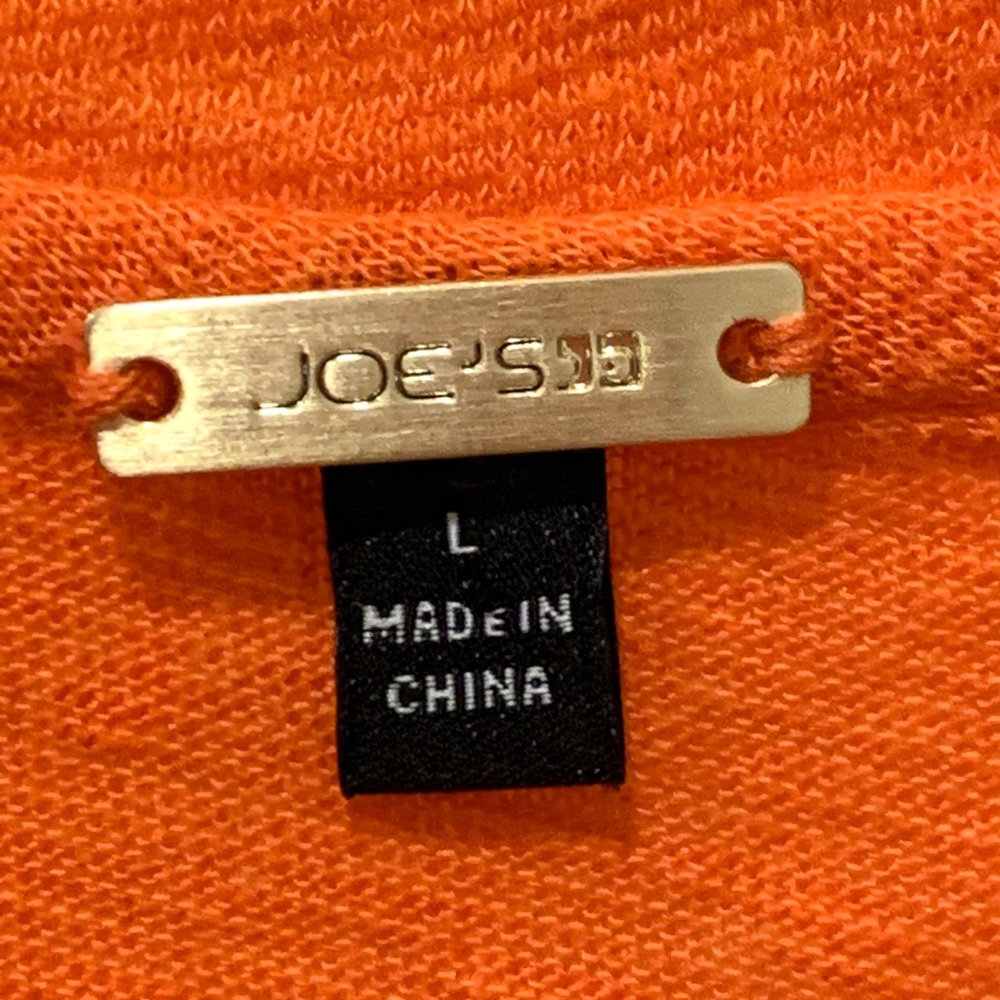 JOE’S JEANS Tank Top, Orange Sz L NWOT - Picture 6 of 8